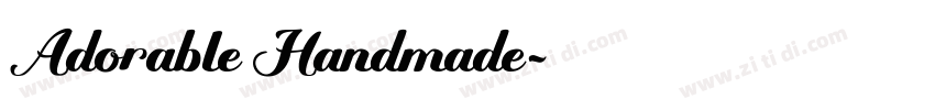 Adorable Handmade字体转换